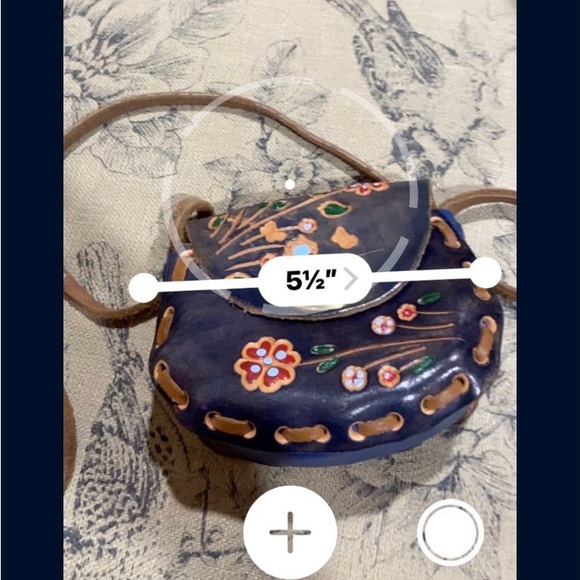 Mini Handmade Peruvian Tooled Leather Cross Body Purse - Picture 8 of 12